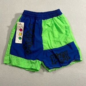 Vintage Kids Pacific Coast Highway Beradingo Beach Swim Short Size 6 NWT!